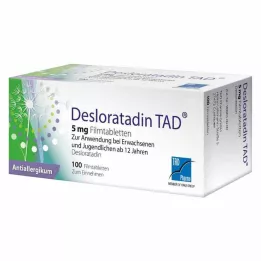 DESLORATADIN TAD 5 mg filmom obalené tablety, 100 ks