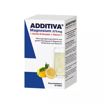 ADDITIVA Horčík 375 mg + komplex vitamínu B + vitamín C, 20X6 g ADDITIVA Horčík 375 mg + komplex vitamínu B + vitamín C, 20X6 g