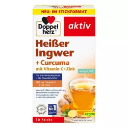 DOPPELHERZ horúci zázvor + kurkuma, 10 ks