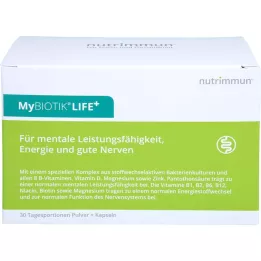 MYBIOTIK LIFE+ Kombinované balenie 30x1,5 g Plv.+60 kapsúl, 1 ks