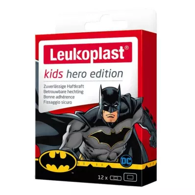 Leukoplast detské prúžky hrdina Batman mix, 12 ks