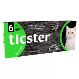 TICSTER Spot-on roztok pre mačky do 4 kg, 6X0,4 ml