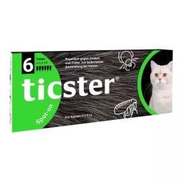 TICSTER Spot-on roztok pre mačky do 4 kg, 6X0,4 ml