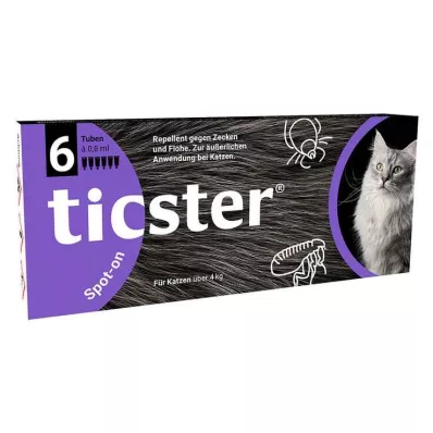 TICSTER Spot-on roztok pre mačky 4-8 kg, 6X0,8 ml