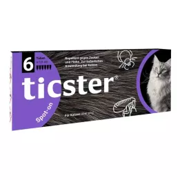TICSTER Spot-on roztok pre mačky 4-8 kg, 6X0,8 ml