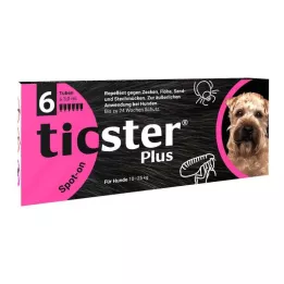 TICSTER Plus spot-on roztok pre psov 10-25 kg, 6X3 ml