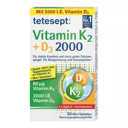 TETESEPT Vitamín K2+D3 2000 tabliet, 30 kapsúl