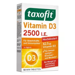 TAXOFIT Vitamín D3 2500 I.U., 50 ks