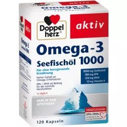 DOPPELHERZ Omega-3 morský rybí olej 1000 kapsúl, 120 kapsúl