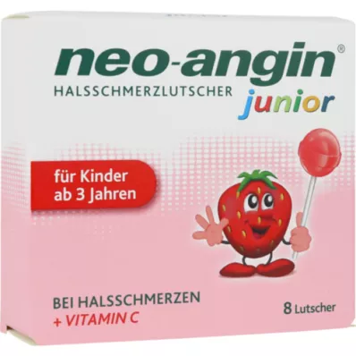 NEO-ANGIN junior pastilky proti bolesti hrdla, 8 ks