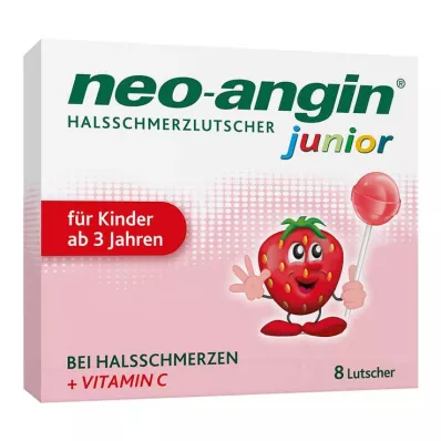 NEO-ANGIN junior pastilky proti bolesti hrdla, 8 ks