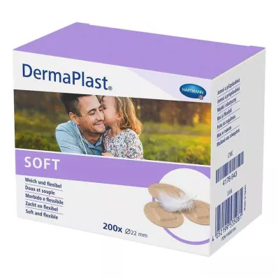 Náplasti Dermaplast Soft Spots okrúhle 22 mm, 200 kusov Náplasti Dermaplast Soft Spots okrúhle 22 mm, 200 kusov