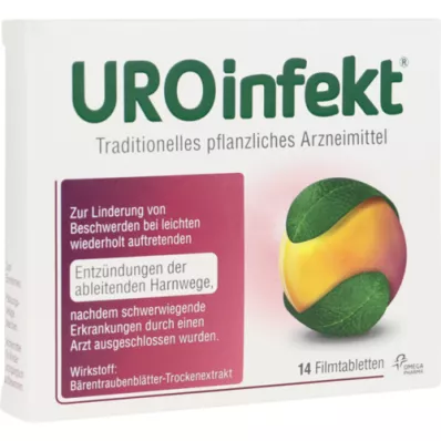 UROINFEKT 864 mg filmom obalené tablety, 14 kusov