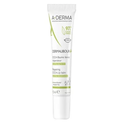 A-Derma Dermalibour + Cica balzam na pery, 15 ml A-Derma Dermalibour + Cica balzam na pery, 15 ml