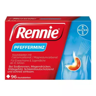Rennie žuvacie tablety, 96 ks