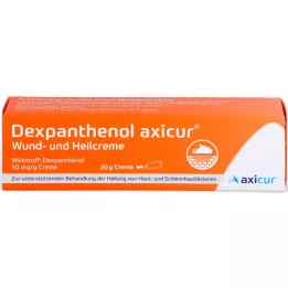 DEXPANTHENOL axicur krém na rany a hojenie 50 mg/g, 20 g