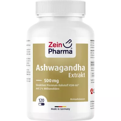 ASHWAGANDHA EXTRAKT 500 mg kapsuly, 120 ks