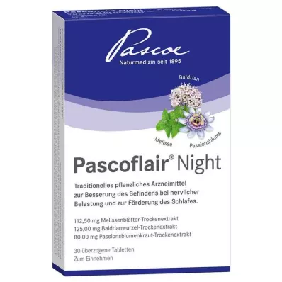 PASCOFLAIR Nočné poťahované tablety, 30 ks