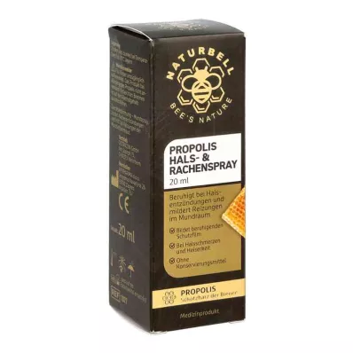 NATURBELL Propolis na hrdlo &amp; sprej na hrdlo, 20 ml