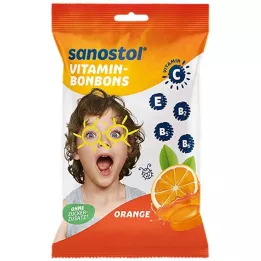 SANOSTOL Pomarančové vitamínové cukríky, 75 g