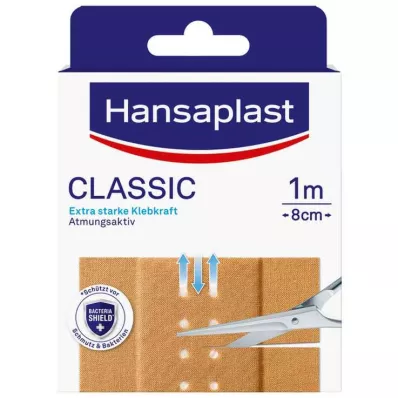 Hansaplast Klasická omietka 8 cm x 1 m, 1 kus Hansaplast Klasická omietka 8 cm x 1 m, 1 kus