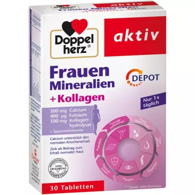 DOPPELHERZ Women Minerals+Collagen Depot Tablets, 30 ks