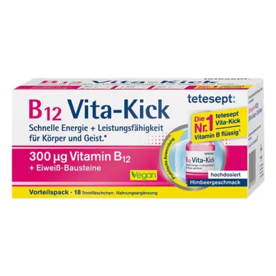 TETESEPT B12 Vita-Kick 300 µg pitný amp. výhodné balenie, 18 ks