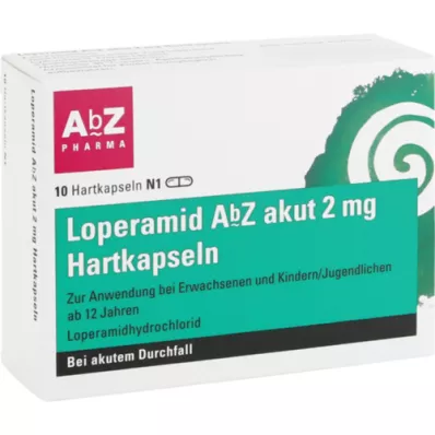 LOPERAMID AbZ akut 2 mg tvrdé kapsuly, 10 ks