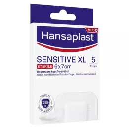 HANSAPLAST Citlivý sterilný obväz na rany 6x7 cm, 5 ks