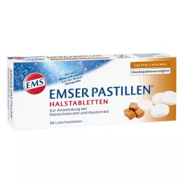 Emser Pastilles Tablety so slaným karamelom na hrdlo, 30 ks