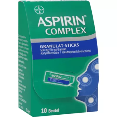 ASPIRIN Komplexné granulované tyčinky 500 mg/30 mg granúl, 10 ks