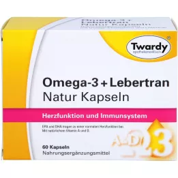 OMEGA-3+Lebertran Natural Capsules, 60 kapsúl