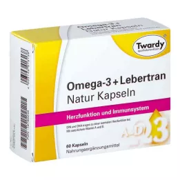 OMEGA-3+Lebertran Natural Capsules, 60 kapsúl