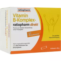 VITAMIN B-KOMPLEX-ratiopharm direct prášok, 40 ks
