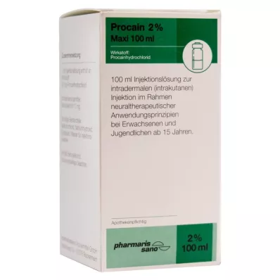 Procaine pharmarissano 2% Maxi injekčný roztok Fla.100 ml, 100 ml