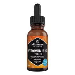 VITAMIN B12 100 µg vysokodávkované vegánske kvapky, 50 ml