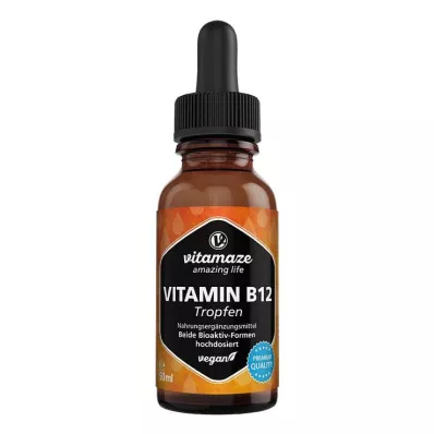 VITAMIN B12 100 µg vysokodávkované vegánske kvapky, 50 ml