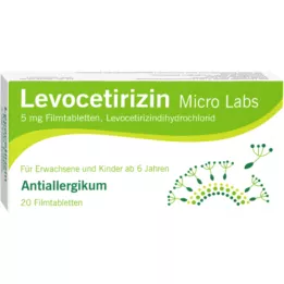 LEVOCETIRIZIN Micro Labs 5 mg filmom obalené tablety, 20 ks