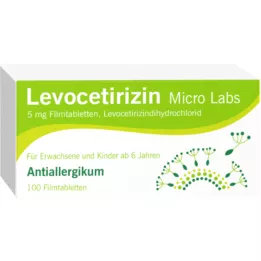 LEVOCETIRIZIN Micro Labs 5 mg filmom obalené tablety, 100 ks