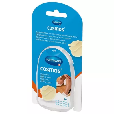 COSMOS Mix náplastí na pľuzgiere 3 veľkosti, 6 ks COSMOS Mix náplastí na pľuzgiere 3 veľkosti, 6 ks