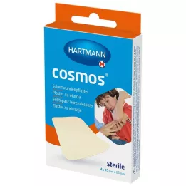 COSMOS Sterilné náplasti na odreniny 45x65 mm, 4 ks