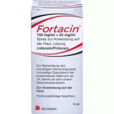 FORTACIN 150 mg/ml + 50 mg/ml sprej na aplikáciu na kožu, 5 ml