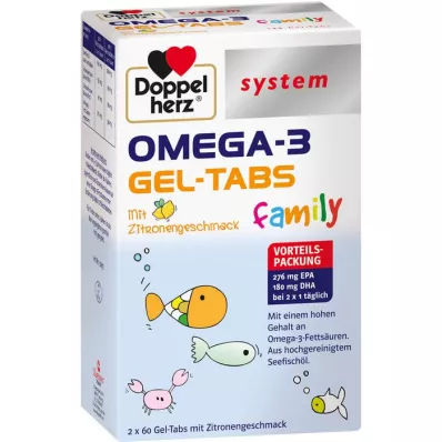 DOPPELHERZ Systém Omega-3 Gel-Tabs family, 120 ks