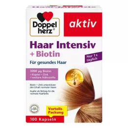 DOPPELHERZ Hair Intensive+Biotin Capsules, 100 kapsúl