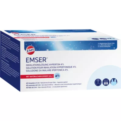 EMSER Inhalačný roztok hypertonický 4%, 60X5 ml