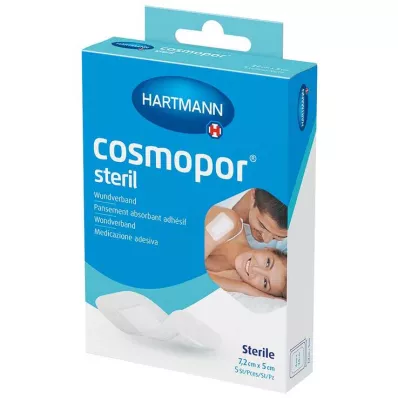 COSMOPOR Sterilný obväz na rany 5x7,2 cm OTC, 5 ks