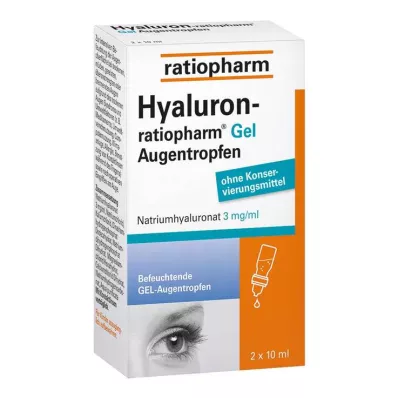 Hyaluron-Ratiopharm gélové očné kvapky, 2x10 ml