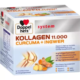 DOPPELHERZ Kolagén 11.000 Curcuma+Ingw.system TRA, 30X25 ml