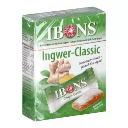 IBONS Žuvacie cukríky Ginger Classic Box, 60 g