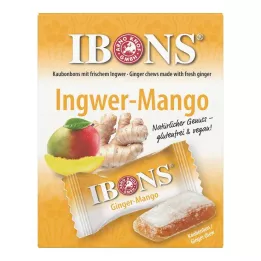 IBONS Žuvacie cukríky Ginger Mango Box, 60 g